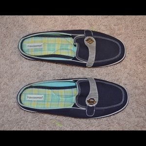 Memory Foam Navy Slides